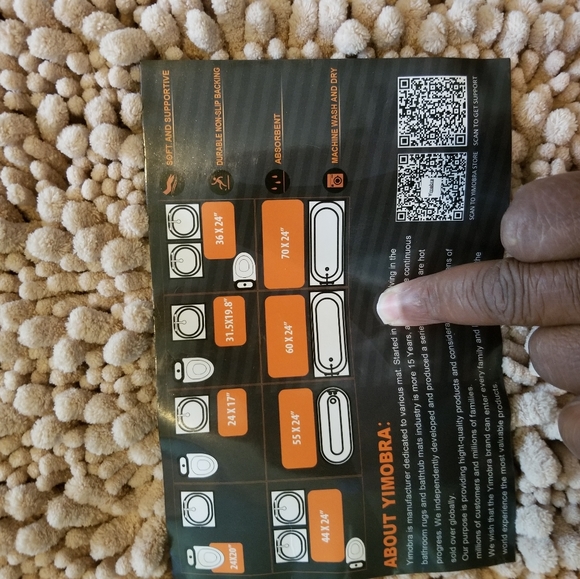 NWT Yimobra original luxury comfortable bathroom rug - Picture 9 of 12